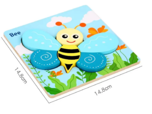 3D Wooden Puzzles Cute Animal Series Portable Intelligence Puzzle