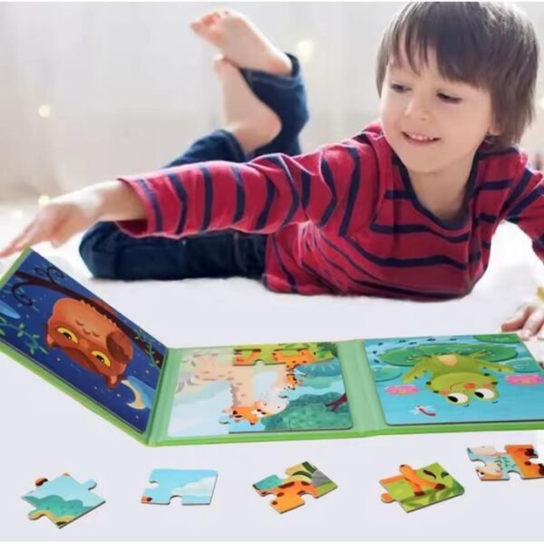 Magnetic Phase Puzzle Ages 3+ Jigsaw Puzzle Set Educational Toy Gift For Boys and Girls