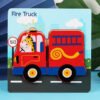 3D Wooden Puzzles Cute  Transport Portable Intelligence Puzzle