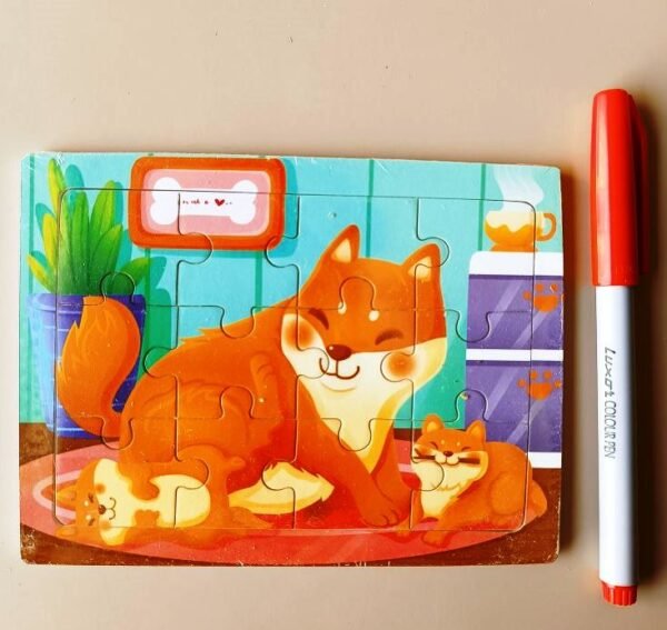 Wooden Sheet Puzzle Size 5.5 inch by 4 Inch
